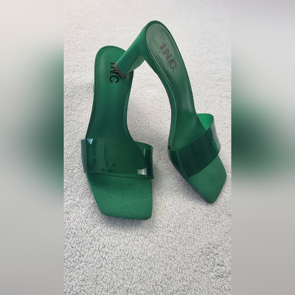 INC Women's Green Cushioned Slip Resistant Beyla Heel Women's Size 8M - Picture 2 of 6